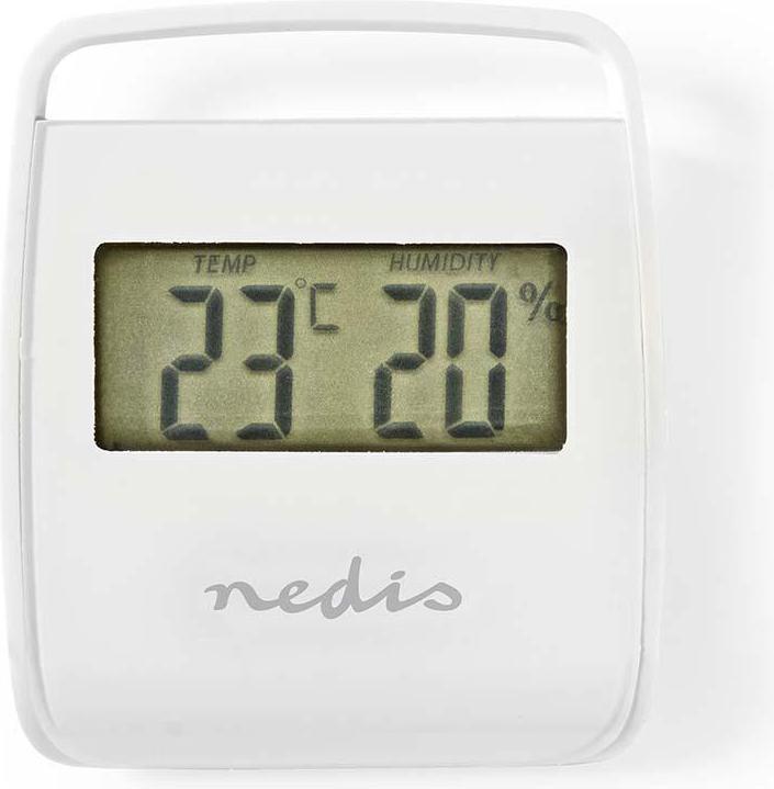Actual product image Nedis Digital Thermometer | Indoor | Room Temperature | Room Humidity | White