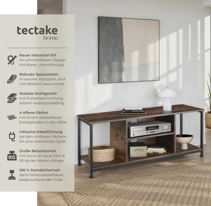 Image du produit tectake TV-Regal (120 x 40 x 50.5 cm)