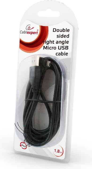 Image du produit Cablexpert CCB-USB2-AMmDM90-6 (1.80 m, USB 2.0)