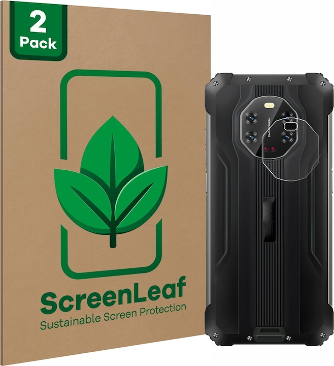 Actual product image ScreenLeaf Protective film sustainable screen protector screen protector film clear transparent (2 Piece, Blackview BL8800 5G)