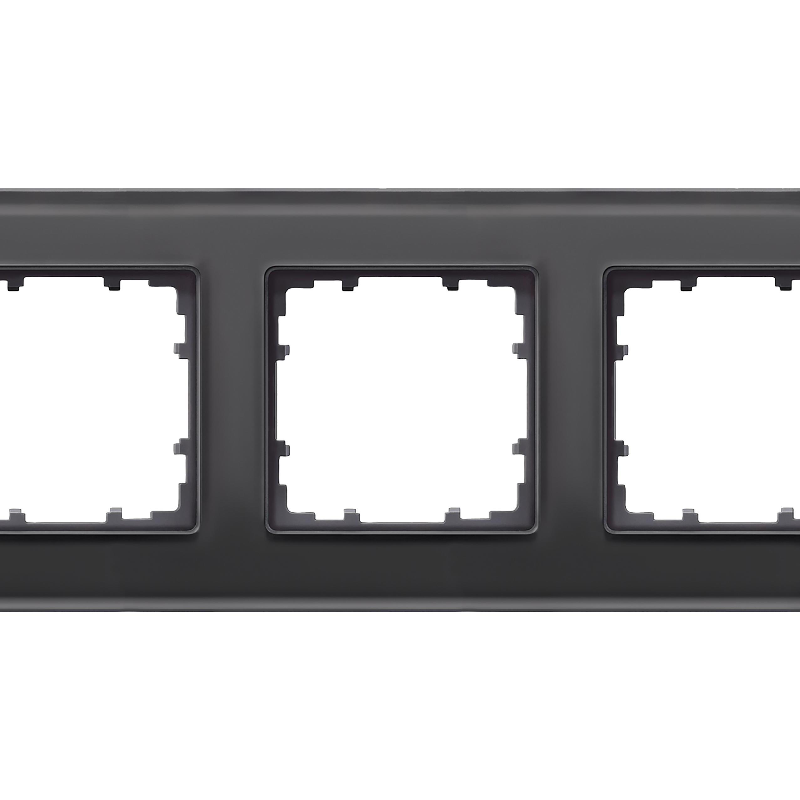 Thumbnail - Siemens, Zubehör Schalterprogramm, Rahmen 5f sw glz DELTAmiro Glas 5TG1205-2