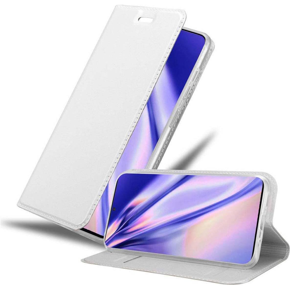 Cadorabo Book Classy Style Cover (Samsung Galaxy S20+), Smartphone Hülle, Silber