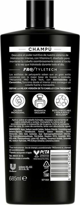 Actual product image Tresemmé Intense Hydration Shampoo 685ml (Liquid shampoo, 685 ml)