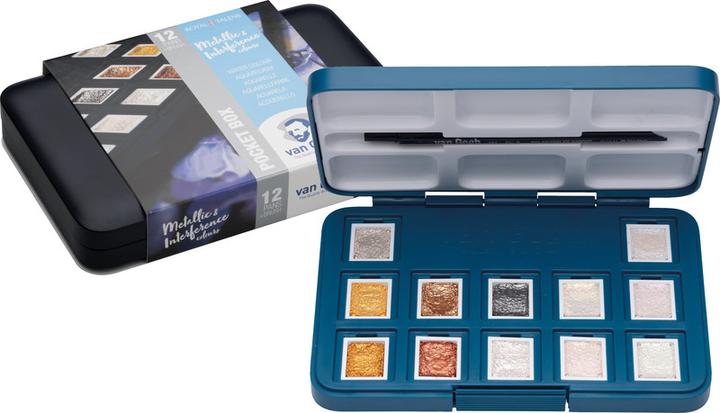 Immagine prodotto Van Gogh Acquerello Pocketbox Metallic 12 (Multicolore)