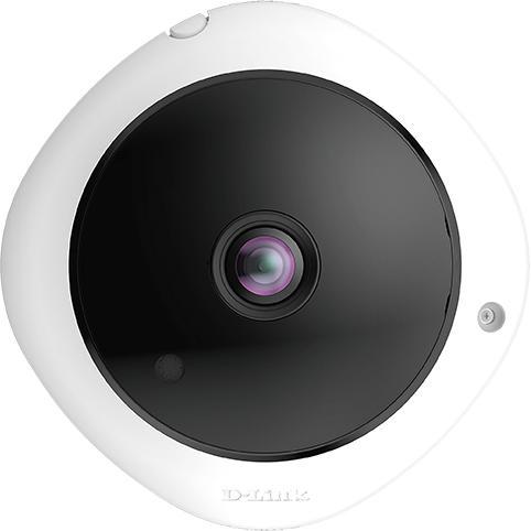 D-Link 5-MP 360FULL HD POE DOME CAM. IN NMS IN CAM (2560 x 1920 Pixels), Netzwerkkamera, Schwarz, Weiss