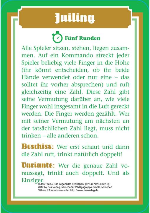 Energie-Label Das legendäre Trinkspiel