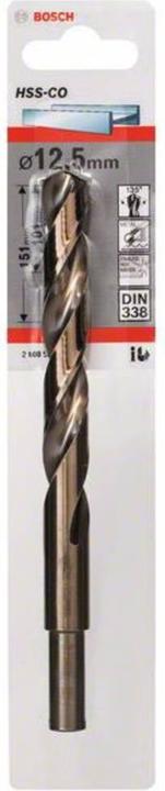 Actual product image Bosch Professional Zubehör Metal drill HSS-Co, DIN 338, 12.5 x 101 x 151 mm, 1-pack (5 mm)