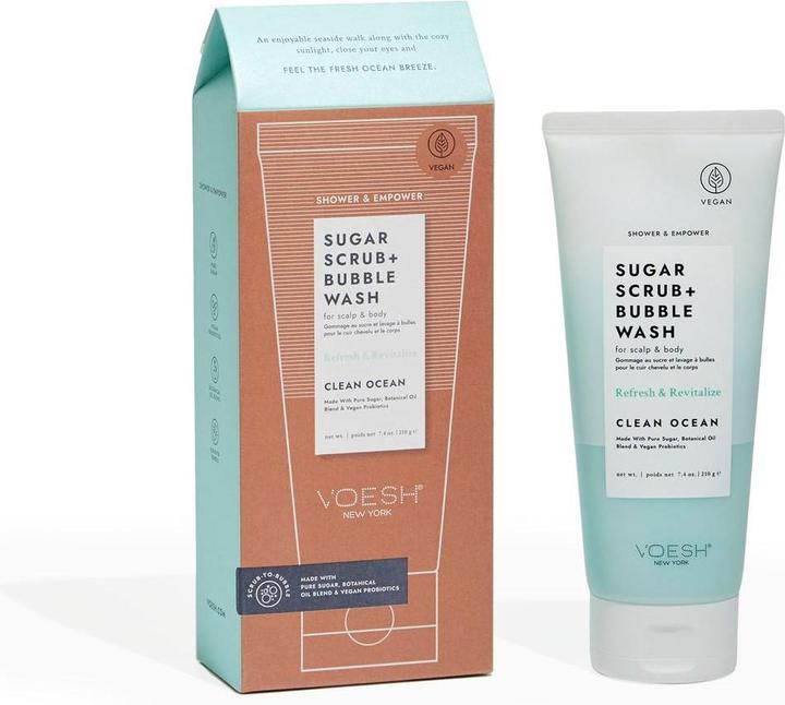Produktbild Clinique Sugar Scrub + Bubble Wash - Clean Ocean