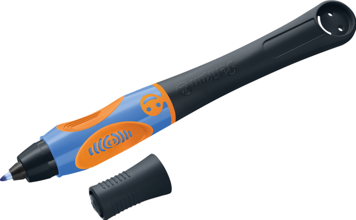 Produktbild Pelikan griffix Tintenschreiber Neon Black für Linkshänder, Schreiblernstift mit ergonomischer (Neon Black, 1 x)