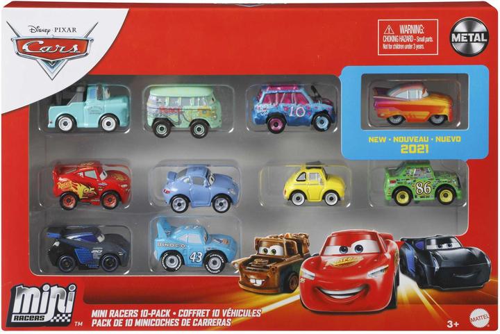 Image du produit Mattel Assortiment de 10 Mini Racers Disney Pixar Cars