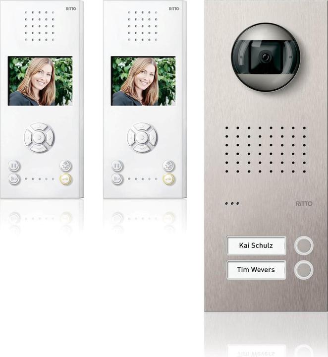 Produktbild Schneider Electric AceropurVideoSetWEedelstahl/weiss (Kabelgebunden)