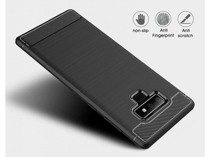 Actual product image Screenguard Samsung Galaxy Note9 Cover Carbon Brushed Soft TPU (Samsung Galaxy Note 9)