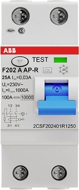 Immagine prodotto ABB F202A-25/0.03AP-R INTERRUTTORE FI
