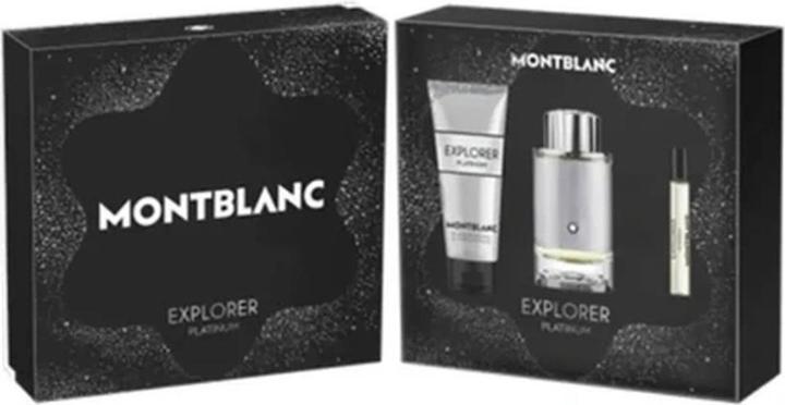 Montblanc Mont Blanc Explorer Christmas 2023 Platinum Set 3 Stk (Parfum Set)