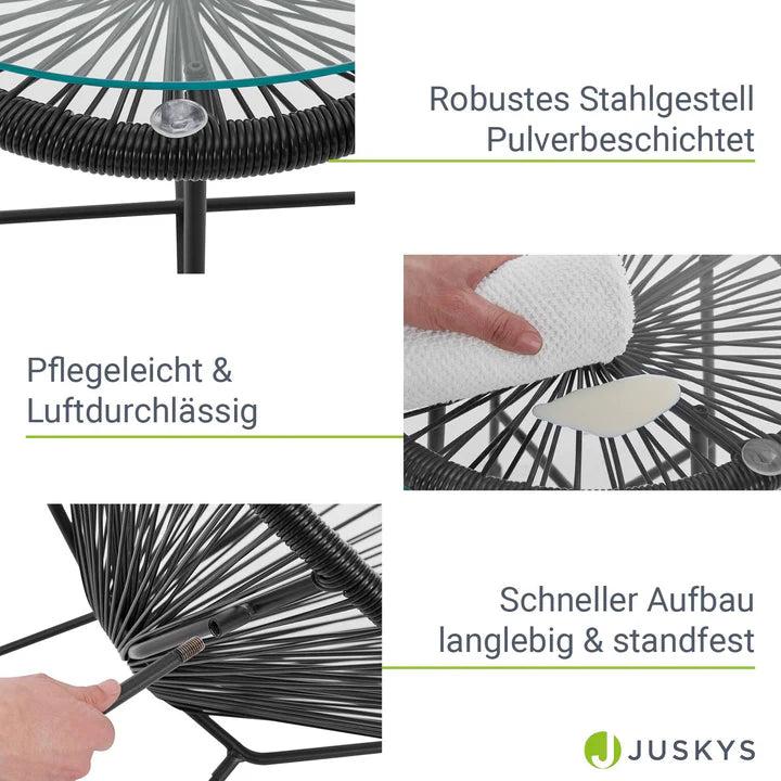 Actual product image Juskys Balcony furniture set Ostana (45 cm)