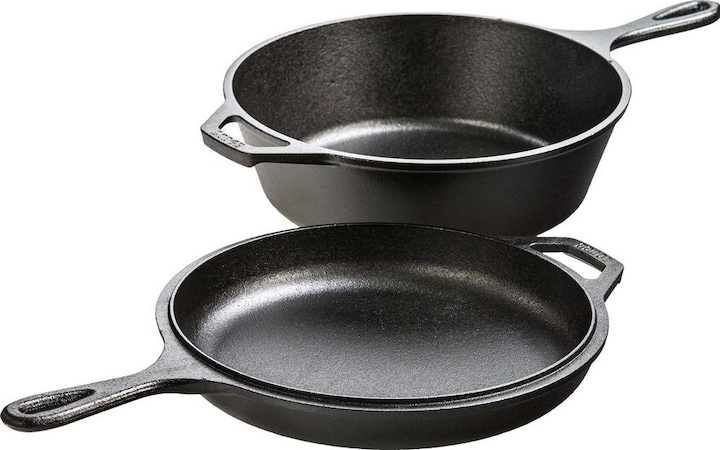 Actual product image Lodge Cast Iron Roaster (25.50 cm, Pan set + pot set, Cast iron)