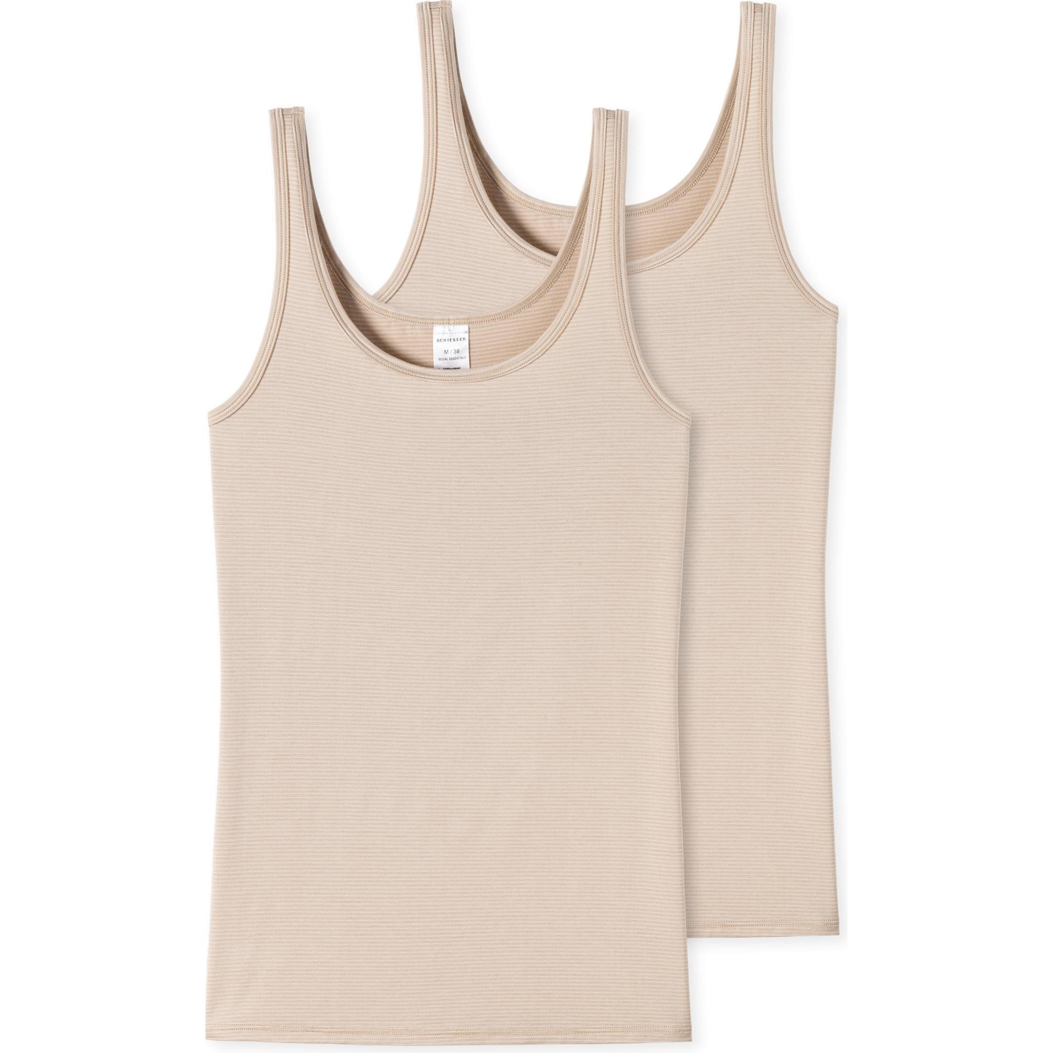 Schiesser, Damen, Shirt, Modal Trägertop, Beige, (40)