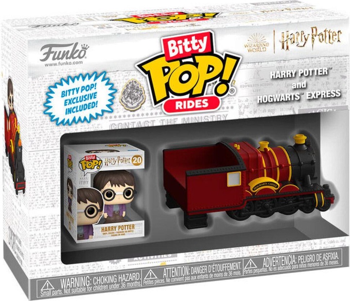 Produktbild Funko Harry Potter Bitty POP! Rides Vinyl Figur Harry Potter w/Hogwarts Express 2,5 cm