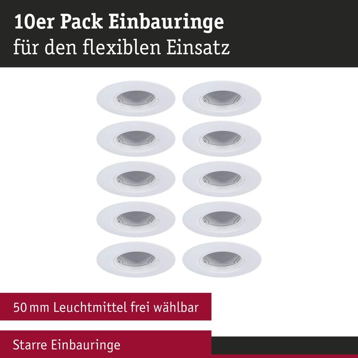 Produktbild Paulmann Einbauleuchte 10er-Pack (GU10)