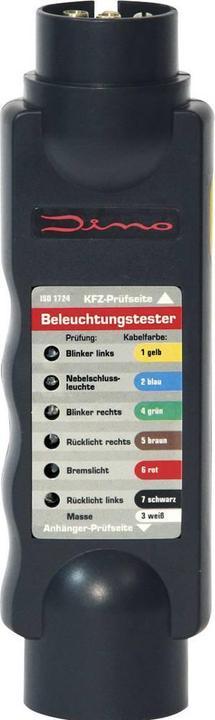 Actual product image Dino Lighting tester for trailer socket plug