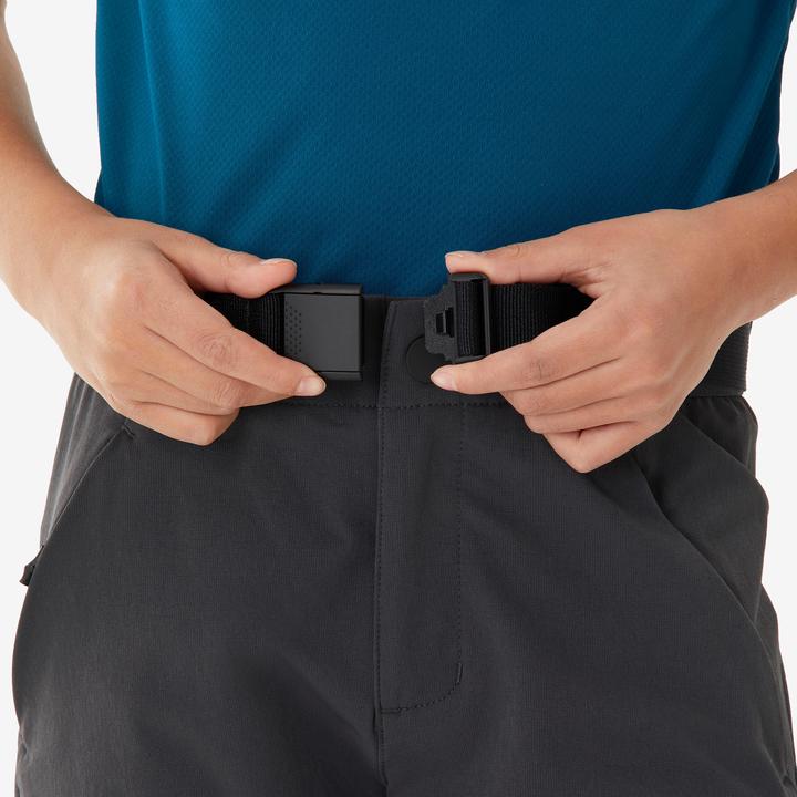 Produktbild Quechua Kids’ softshell hiking trousers, 7-15 years, MH900 - Grey/Black (176)