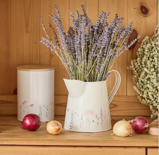 Produktbild Zeller Present Krug Flowers 1500 ml Metall ø 10.5x14 cm (1.50 l)