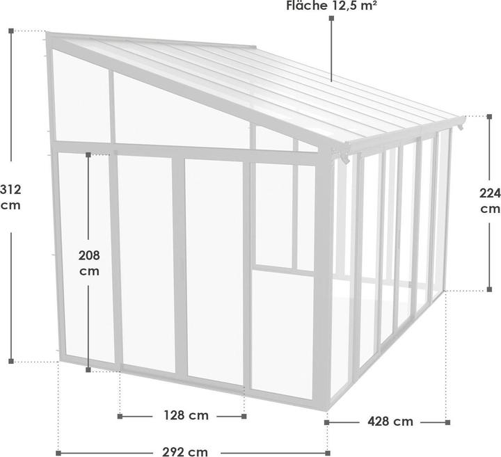 Actual product image Juskys Conservatory