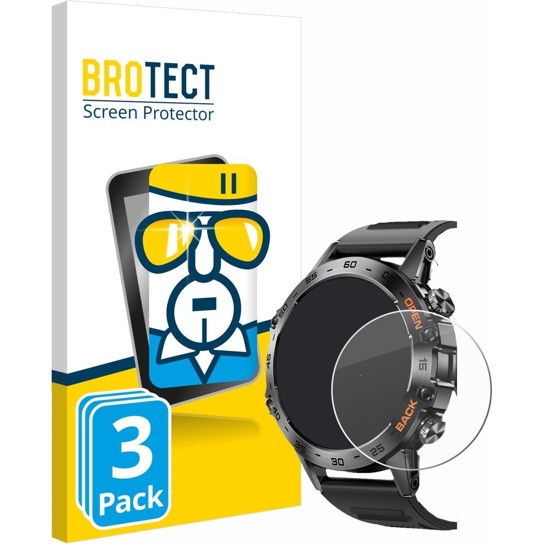 Thumbnail - BROTECT Panzerglas Hartglas Displayschutz, Smartwatch Schutzfolie, Transparent