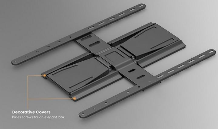 Actual product image equip Wall bracket 43"-90"/1TFT 50kg 1joint inclination bw (Wall, 50 kg, 43" - 90")