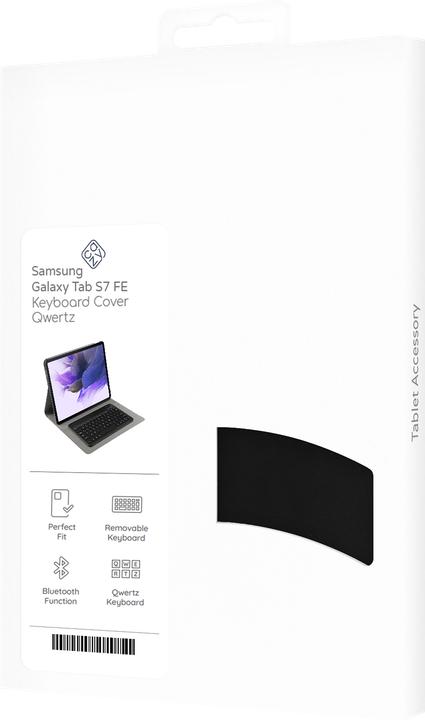 Produktbild Cazy Tastatur Hülle Kompatibel mit Samsung Galaxy Tab S7 FE - Schutz Etui mit magnetisch Abnehmbarer (DE, Galaxy Tab S7 FE)