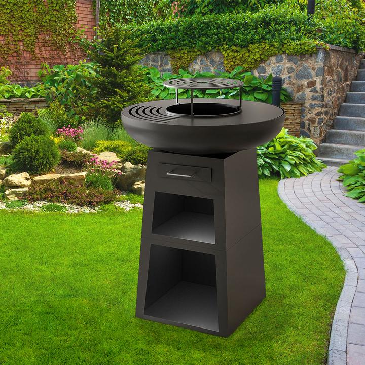 Image du produit Keller Fahnen Feuerschalen-Grill «Black-Design» Ø 60 cm (60 cm)
