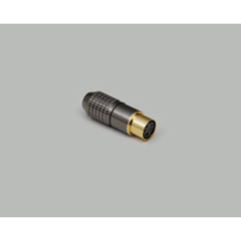 BKL Electronic Mini-DIN-Steckverbinder, Audio Stecker, Schwarz