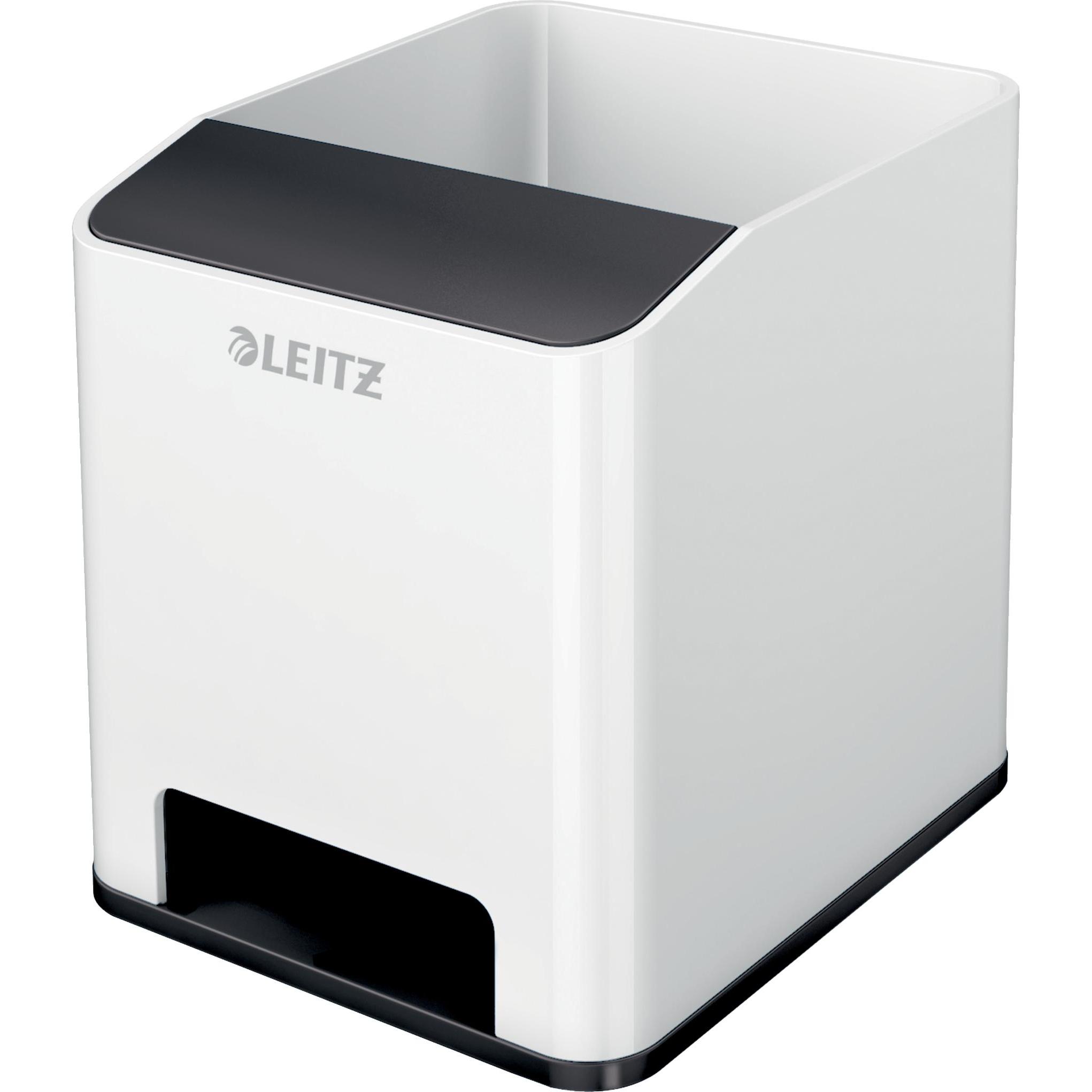Leitz, Aufbewahrungsbox, Sound Stifteköcher WOW 53631095 weiss/schwarz (0.10 l)