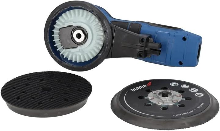 Actual product image Dedra High-Power Eccentric Sander with Interchangeable Pads and Dust Extraction (Eccentric grinder, 350 W)