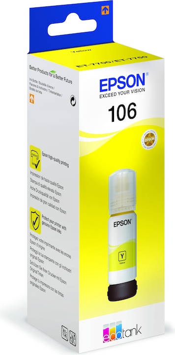 Actual product image Epson 106 EcoTank Ink (Y)