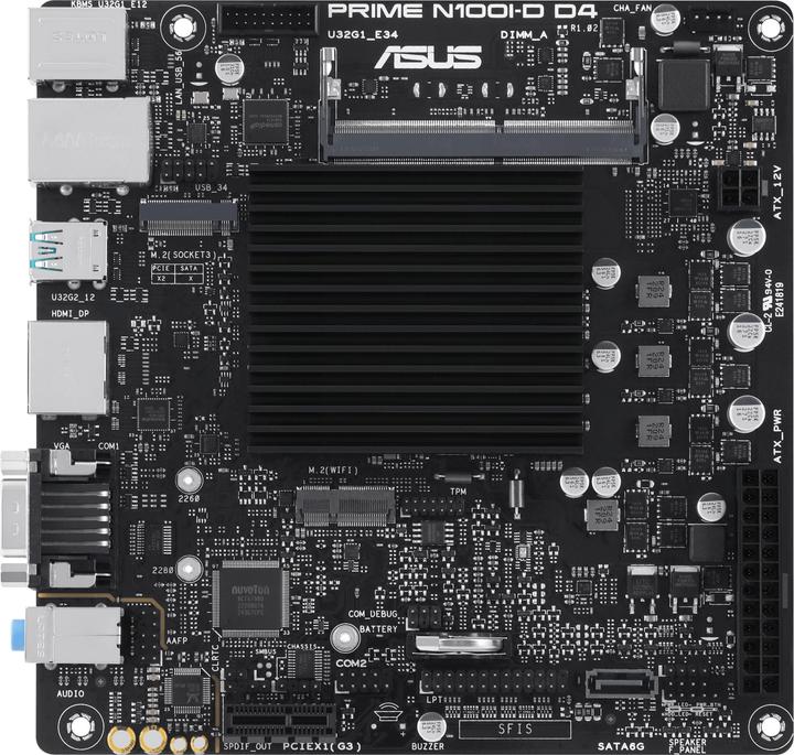 ASUS Prime N100I-D D4-CSM (NA (integrated CPU), Mini-ITX)