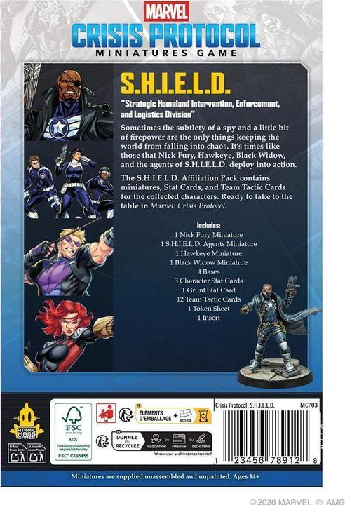 Produktbild Atomic Mass Games Marvel Crisis Protocol - S.H.I.E.L.D. (Spanisch, 2 Spieler)