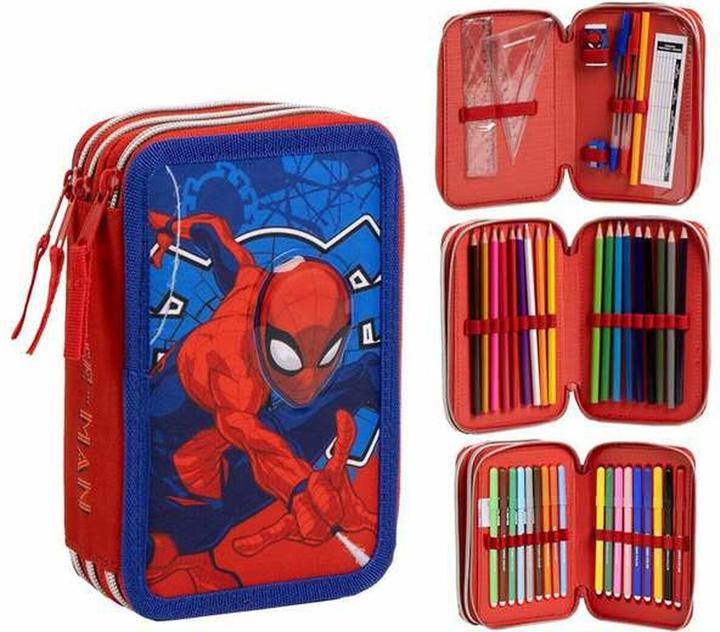 Image du produit Spiderman Spider-Man Federmäppchen Blau 12,5 X 6,5 X 19,5 Cm
