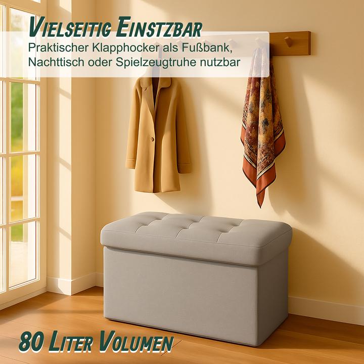 Actual product image Relaxdays Sitzbank aus Stoff (76 cm)