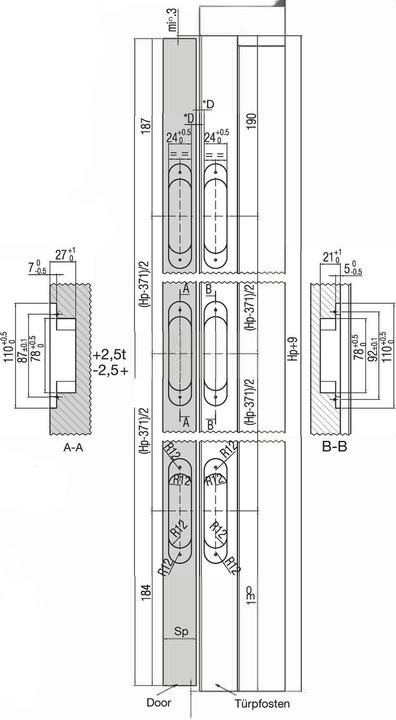 Actual product image Krona Koblenz Door hinge K1019 white