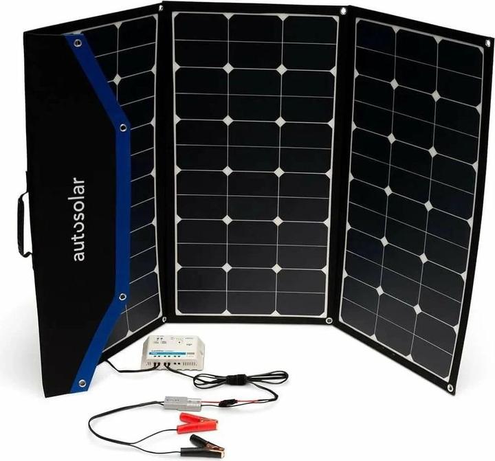 Autosolar Solar case 180 W with MPPT charge controller, solar panel (180 W, 6 kg)