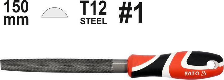 Actual product image Yato PILNIK DO METALU 150mm #1 PÓŁOKRĄGŁY (150 mm)