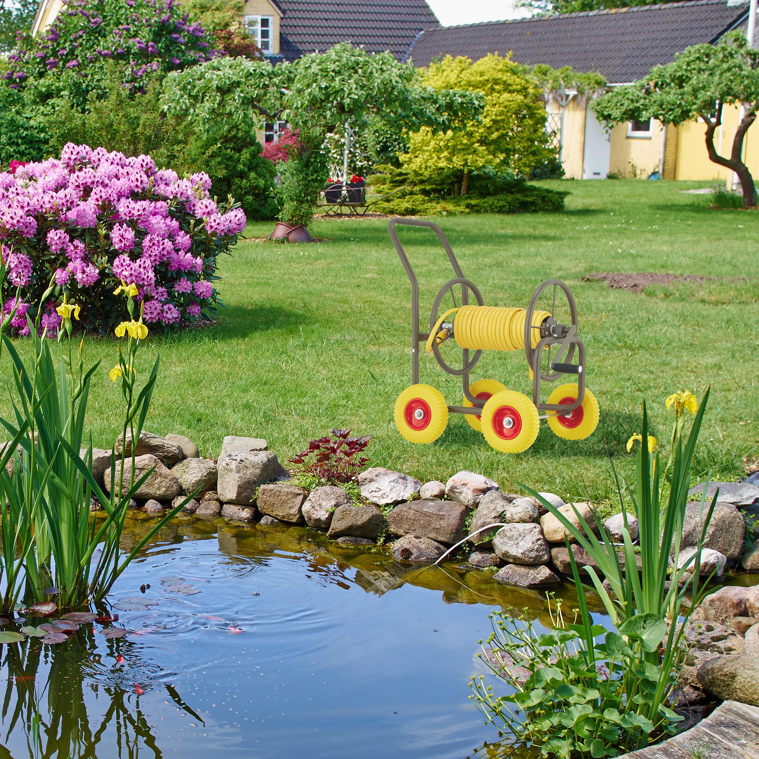Thumbnail - Relaxdays, Gartenschlauch Aufbewahrung, Schlauchwagen