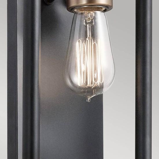 Immagine prodotto Elstead Lighting Applique Imahn E27 nero e ottone naturale (E27, IP20)
