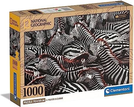 Immagine prodotto Clementoni Puzzle National Geographics - Zebra, 1000 pezzi. (1000 pezzi)
