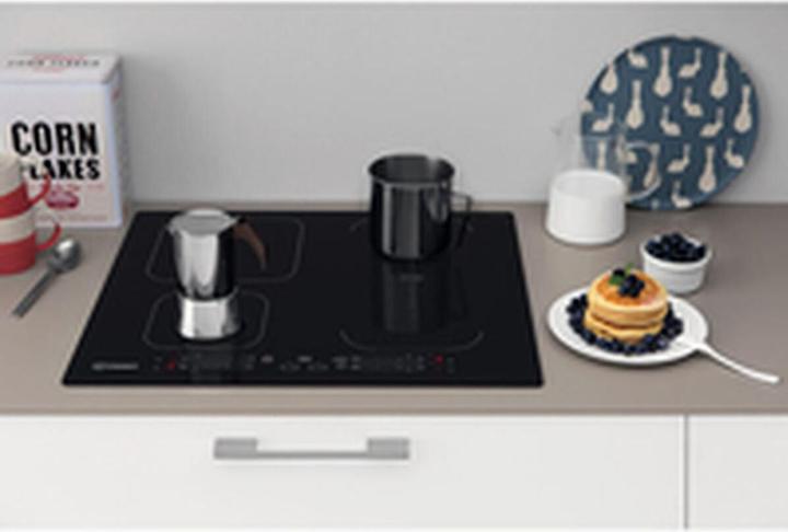 Actual product image Indesit IB 65B60 NE Black Integrated 59 cm Zone Induction Hob 4 Zone(s) (59 cm, Induction hob)