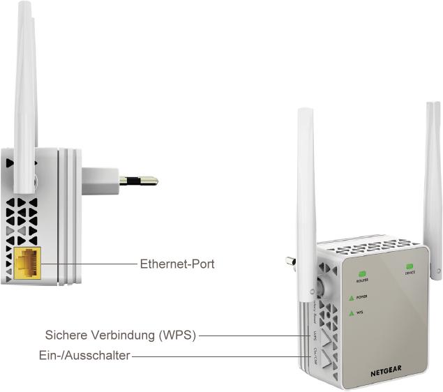 Immagine prodotto Netgear Ex6120-100pes (866 Mbit/s, 300 Mbit/s)