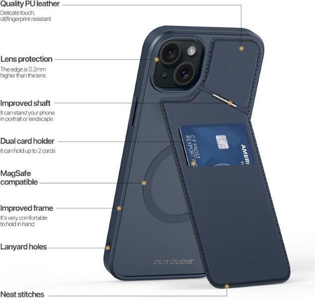 Image du produit Dux Ducis Rafi II Mag Series PC et TPU hardcase Cover (Apple iPhone 13, Apple iPhone 14)