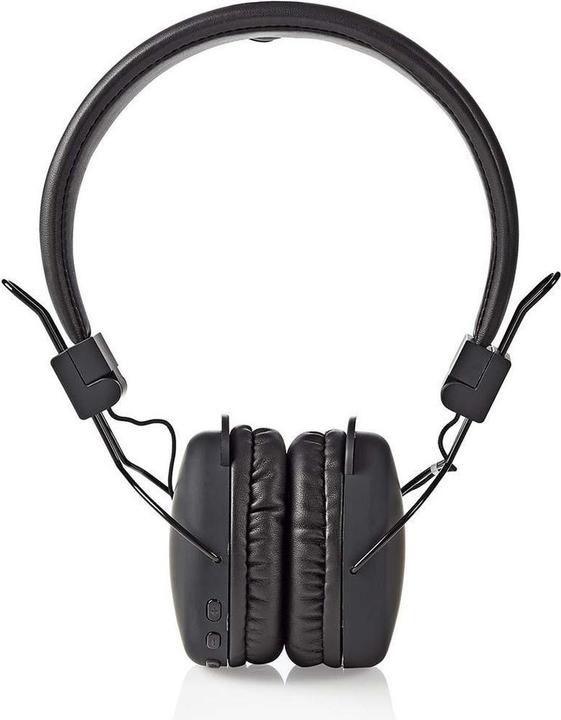 Nedis Bluetooth On-Ear Faltbar Integriertes Mikrofon Schwarz, HPBT1100BK, one-Size (Keine Geräuschunterdrückung, 15 h, Kabellos)