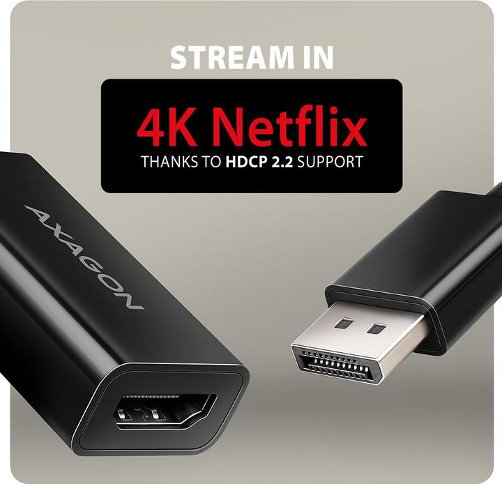 Actual product image Axagon RVD-HI20N DP > HDMI adapter, 4K/60Hz (HDMI, 15 cm)